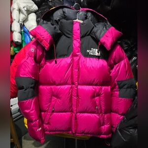 The North Face Summit Series Fuchsia and Black Down Jacket
